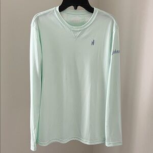 Johnnie-O youth Long Sleeve Performance Shirt in Mint Green